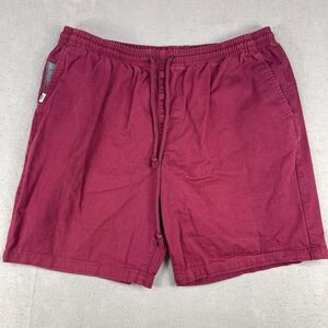 Lost Enterprises Shorts Men’s Size Large Preppy Burgundy Elastic Waistband